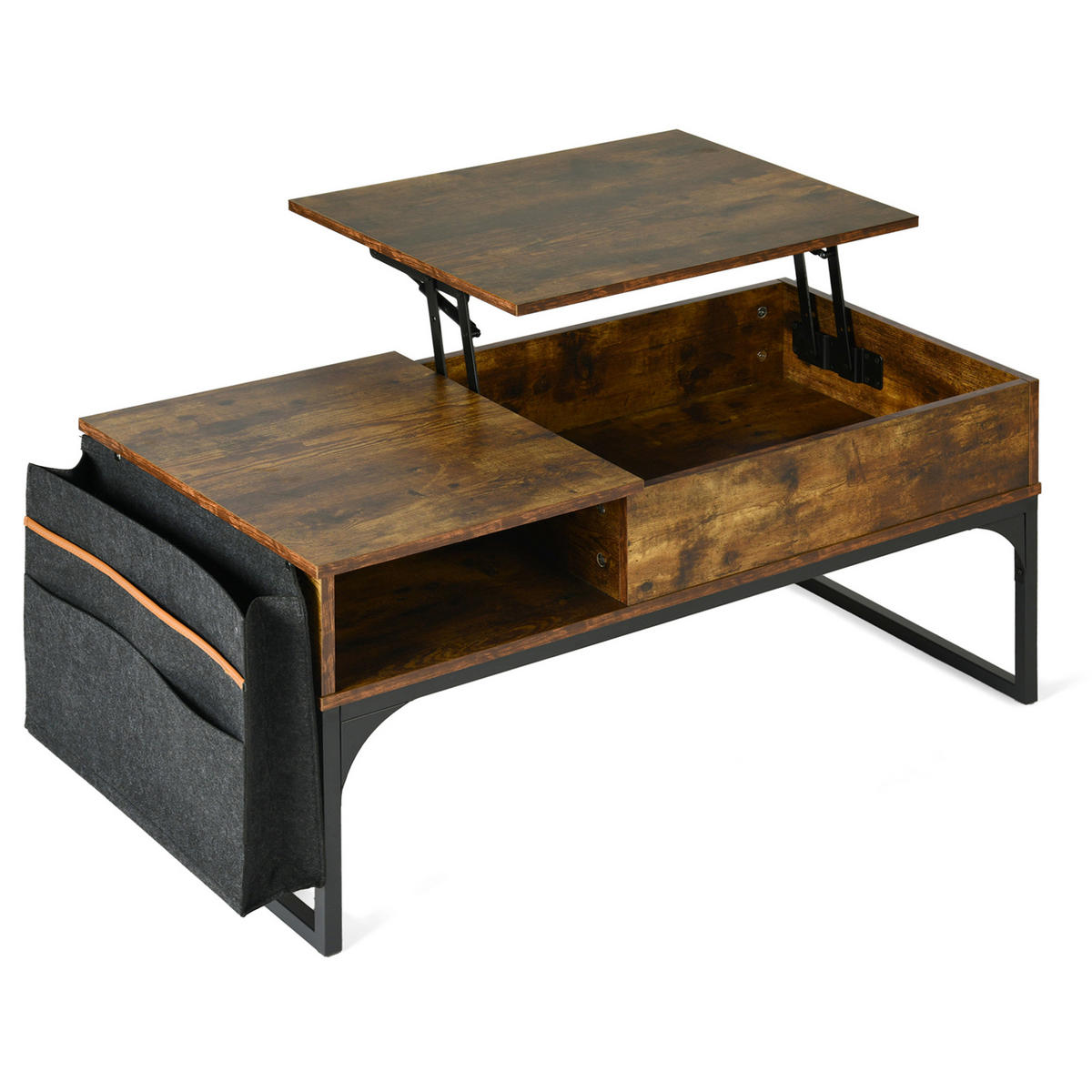 COUCHTISCH MDF in Braun - Braun, Holzwerkstoff (100/48/50cm) - Meubles Cosy