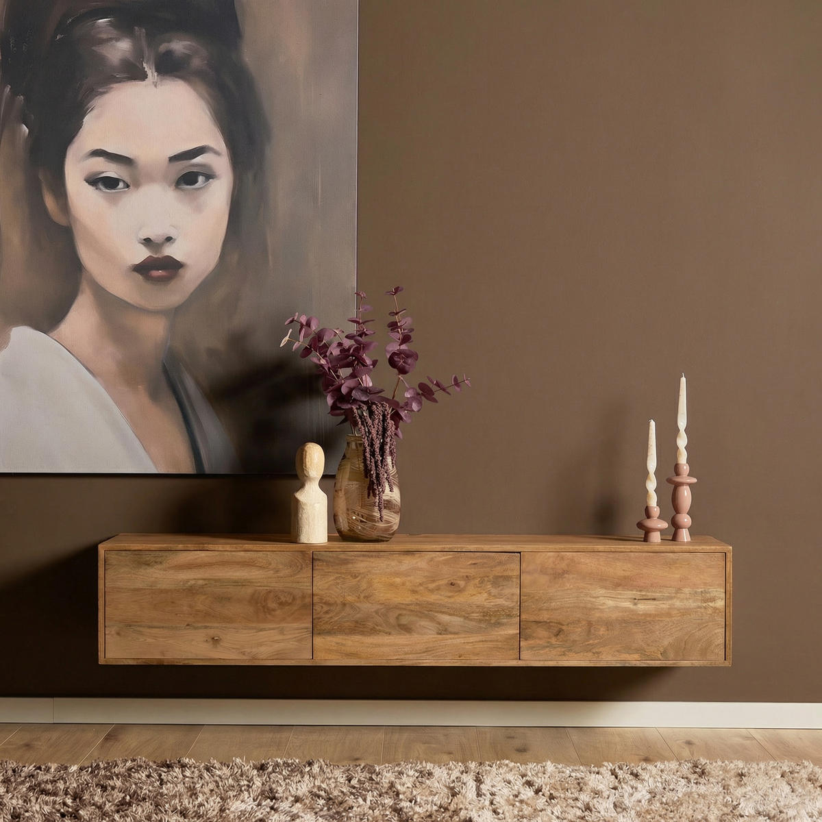 TV-MÖBEL Vision Braun 30/160/35 cm - Braun, Holz (160/35/30cm) - Starfurn