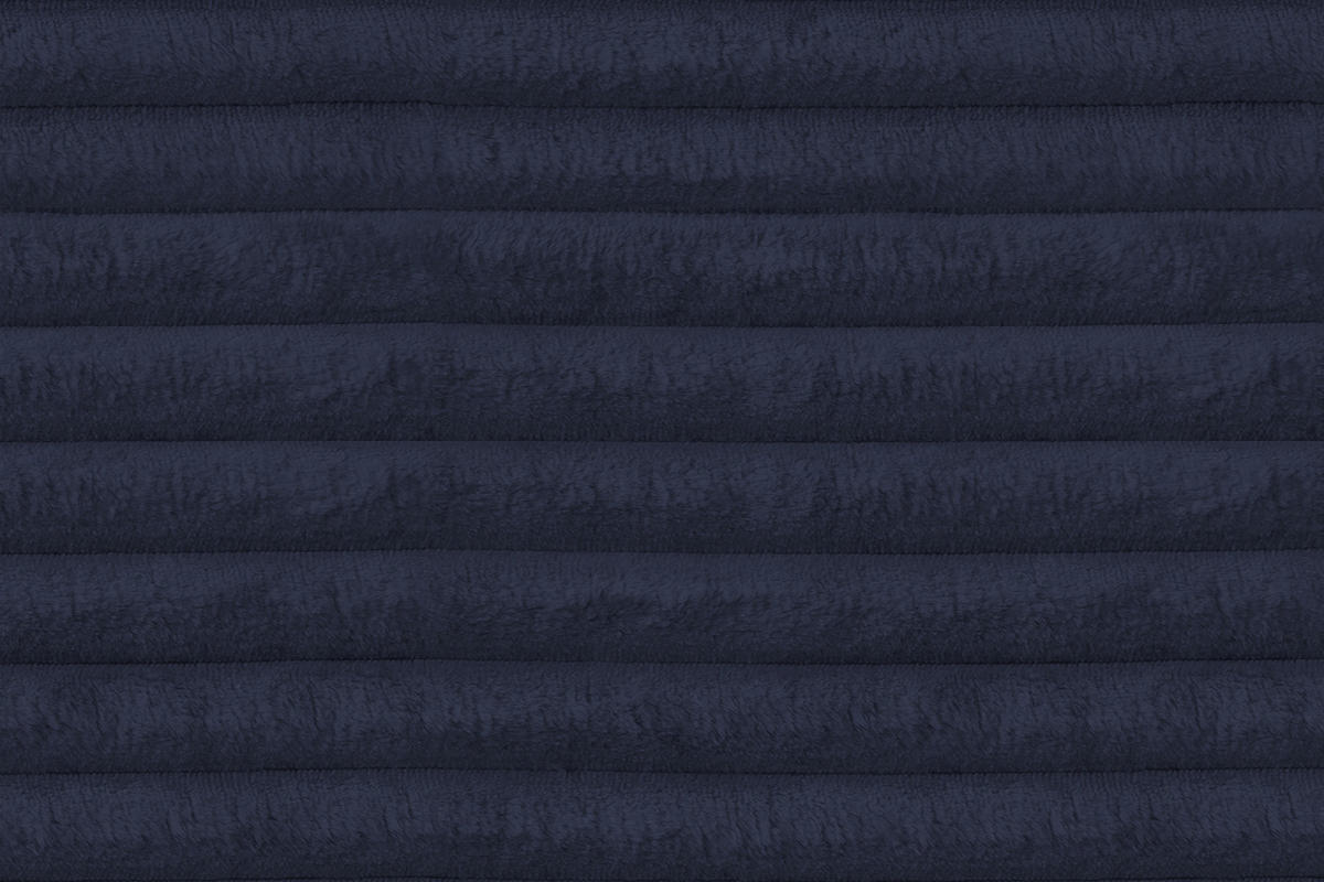 SESSEL MONACO 1-Sitzer, Cordstoff dunkelblau - Schwarz/Dunkelblau, Holz/Textil (74/116/84cm) - Courtois Laville