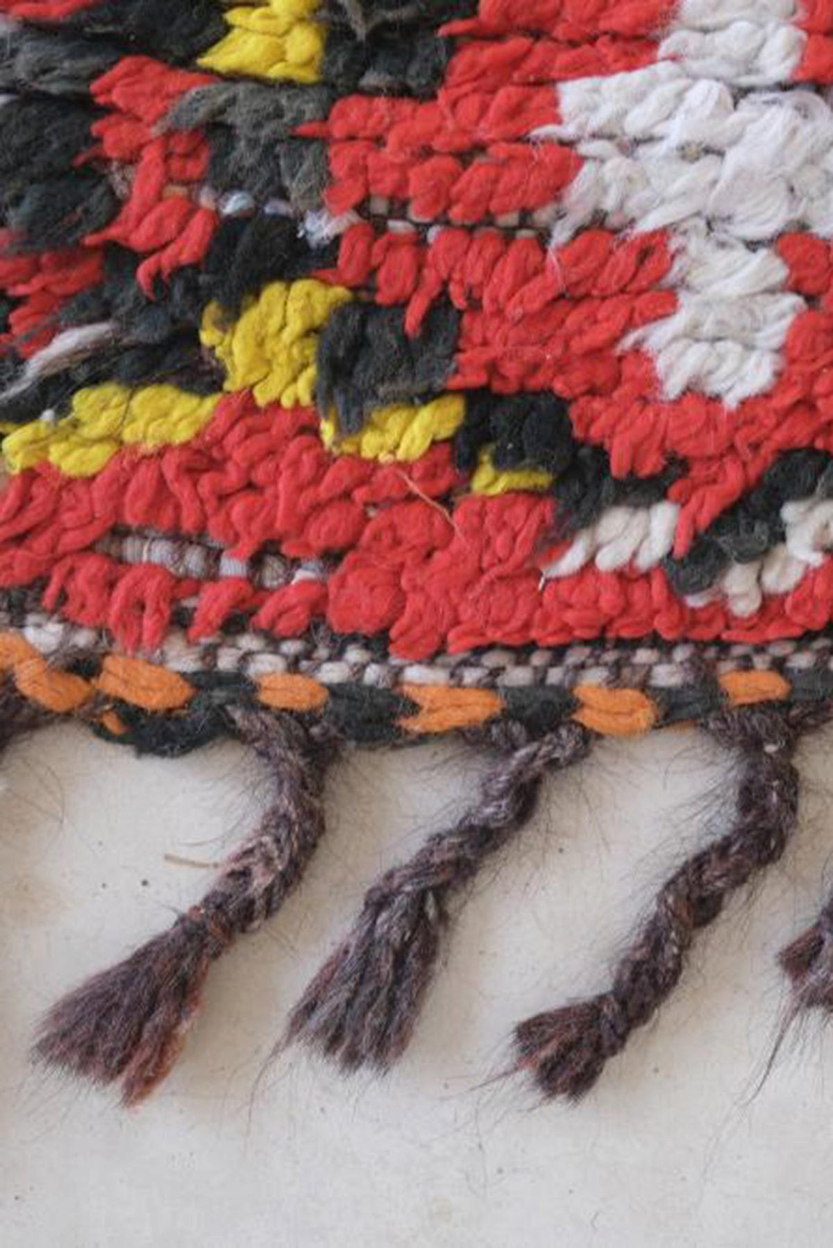 BERBERTEPPICH aus Baumwolle und Wolle 90x 287 cm - Rot, Naturmaterialien (90/287cm) - AFK Living