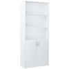 BÜCHERREGAL R7 Weiß 74/35/180 cm - Weiß, Holzwerkstoff (74/180/35cm) - Matkam Möbel
