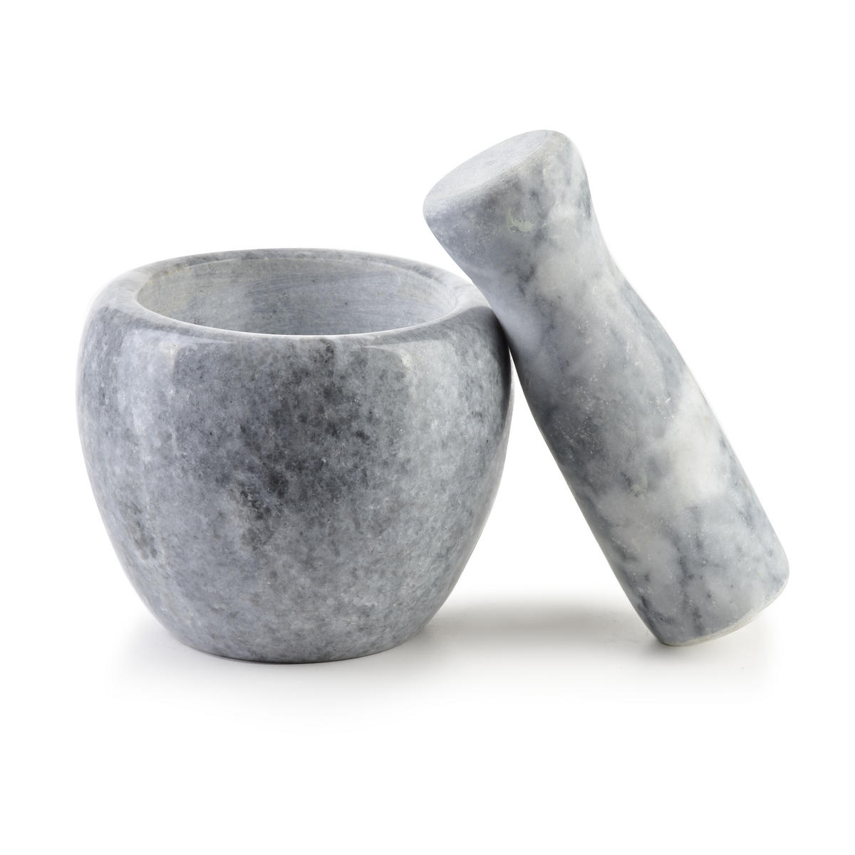 MÖRSER Modern Kitchen Grau 9/9/8.5 cm Stein - Hellgrau, Stein (9/8.5/9cm) - Mondex