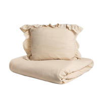 BETTWÄSCHE Morain beige mit Spitze 140/200 cm - Beige, Textil (140/200cm) - Homla