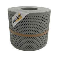 SICHTSCHUTZSTREIFEN Premium Gelocht Diamant-Muster für Doppelstabmatten Steingrau 26m - Graubraun, Kunststoff (2600/19cm) - ZAUN|ZU