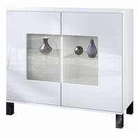 KOMMODE Grömitz Weiß Hochglanz - Weiß Hochglanz, Holzwerkstoff (92.5/84.5/35cm) - Vladon