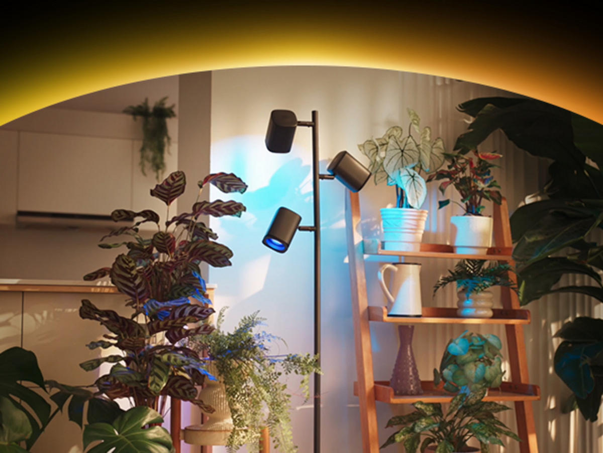 STEHLEUCHTE RGBWW Tree Floor Lamp, 3 Lampenköpfe, 157 cm - Schwarz, Metall (28/28/157cm) - Govee