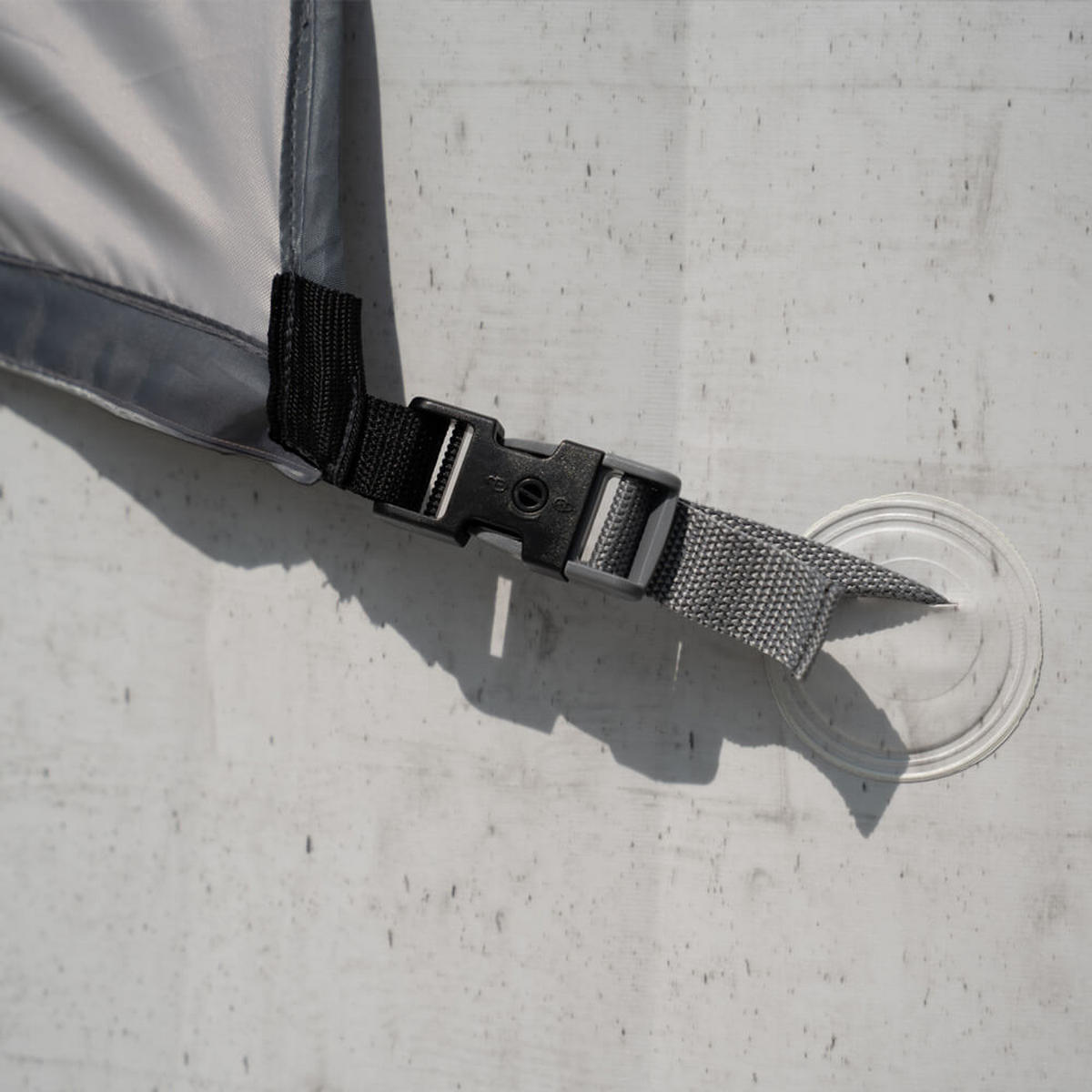 SONNENDACH AQUASUN - Grau, Kunststoff (125/140/185cm) - Home Deluxe