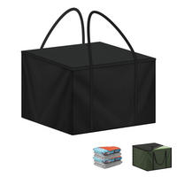 AUFLAGENTASCHE 80 x 80 x 60 cm Wasserdicht - Schwarz, Textil (1/1/1cm)