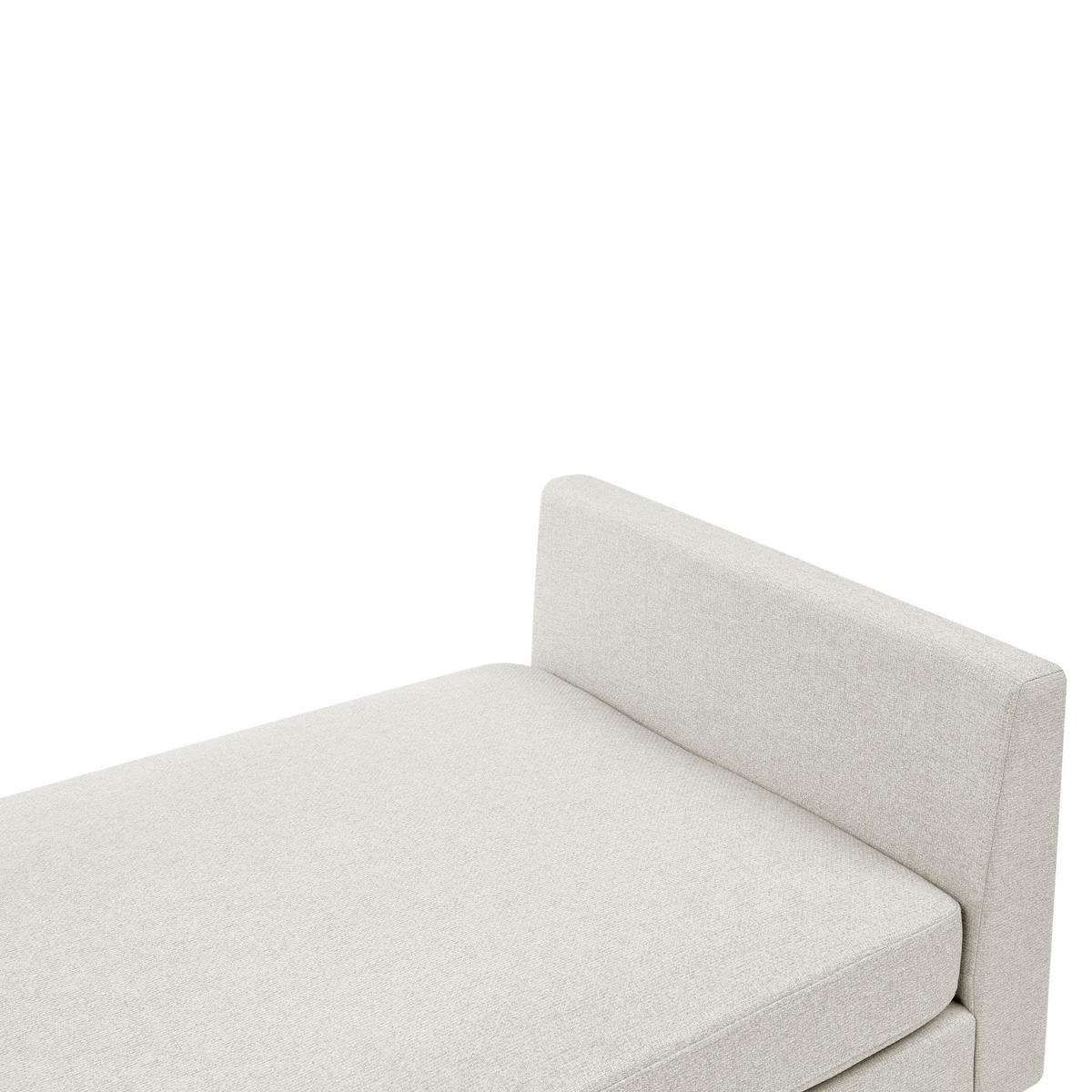 ČALOUNĚNÉ LEHÁTKO CHAISE LONGUE Látka Světle béžové Archiane - černá/béžová, textil (170/60/85cm) - Beliani