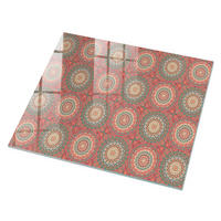 GLASPLATTE 80x60 cm – Mandala-Dekoration - Beige, Glas (0.4/80/60cm) - ArtPrintCave