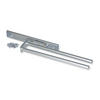 HANDTUCHHALTER, ausziehbar, 2Arme, Aluminium, matt eloxiert - Dunkelgrau, Metall (12/6/33cm) - EMUCA