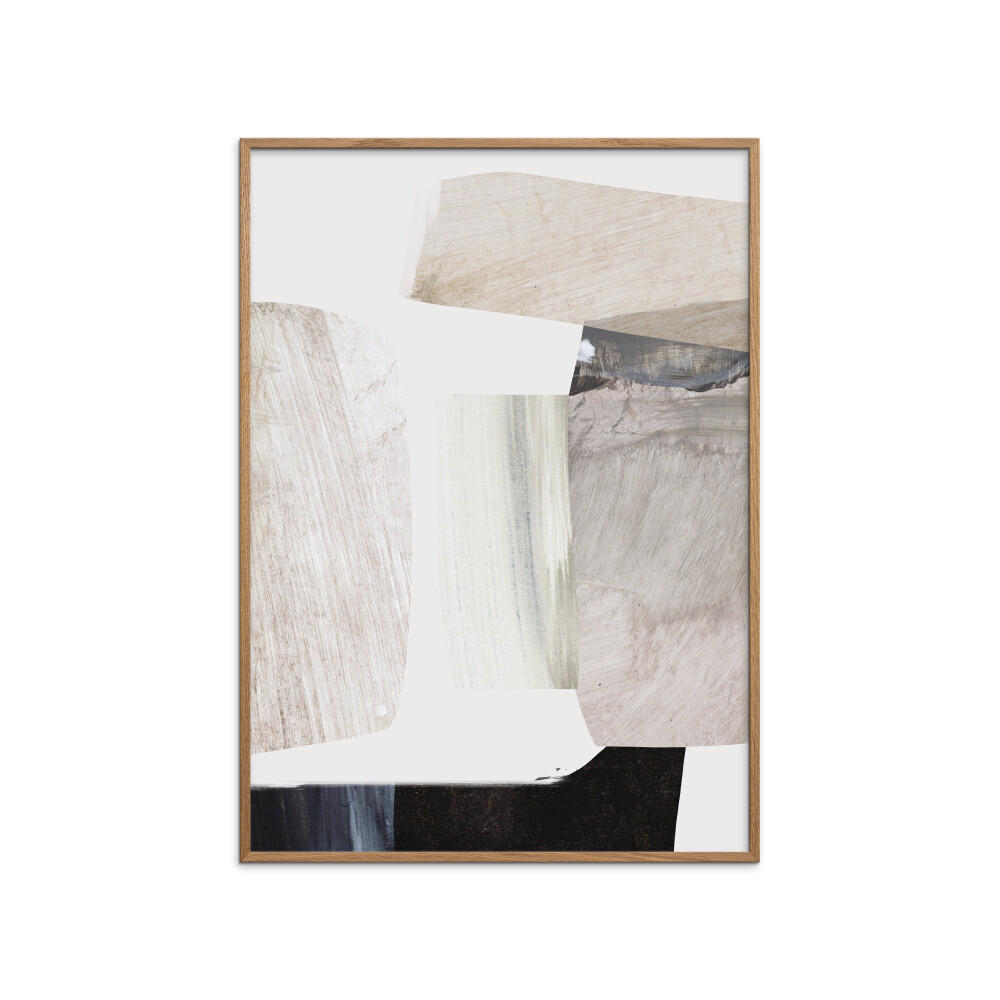 POSTER mit Rahmen Dan Hobday - Clay - Eichefarben/Naturfarben, Holz/Papier (30/40/2cm) - Poster&Frame