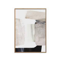 POSTER mit Rahmen Dan Hobday - Clay - Eichefarben/Naturfarben, Holz/Papier (50/70/2cm) - Poster&Frame