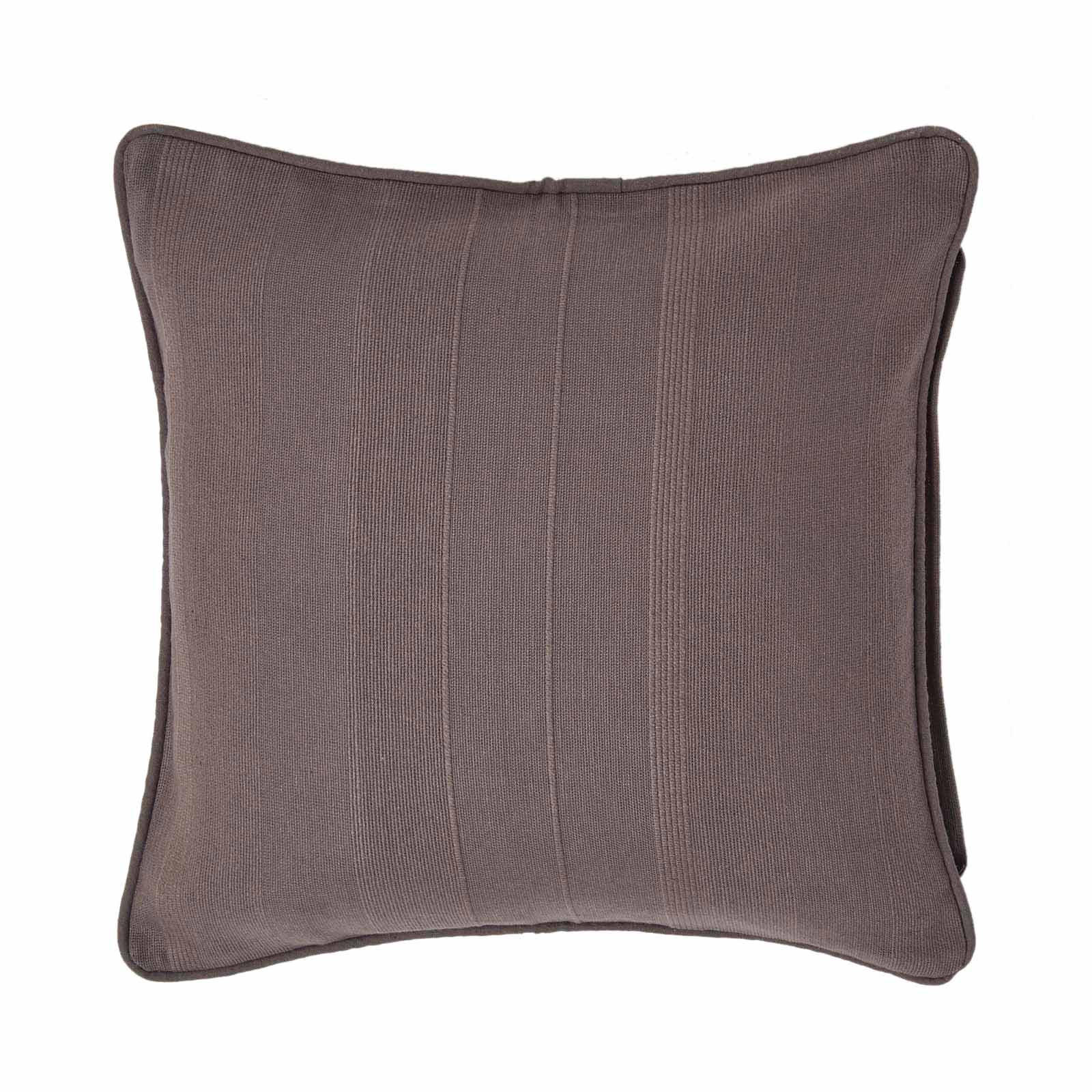 KISSENHÜLLE Rajput 60/60 cm, 100% Baumwolle - Dunkelgrau, Textil (60/60cm) - Homescapes