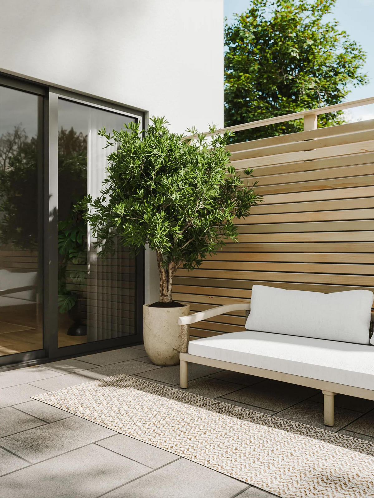OUTDOORTEPPICH Kaleo Cream/Beige 80x300 cm - Creme, Kunststoff (80/300cm) - benuta