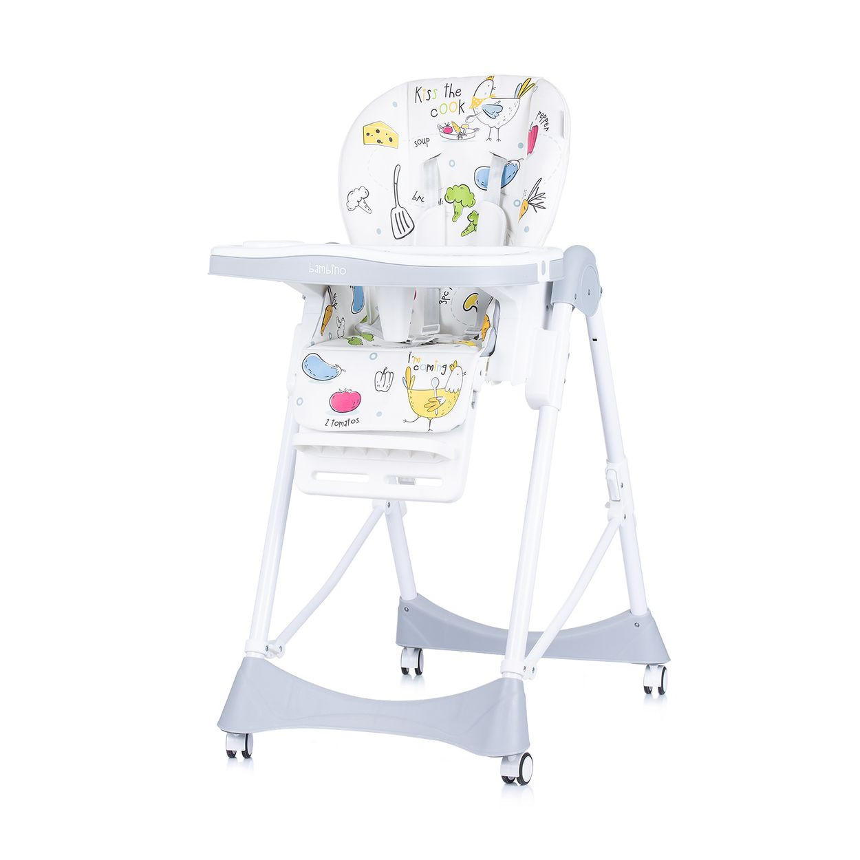HOCHSTUHL Bambino grau Fußstütze verstellbar klappbar - Grau, Kunststoff (50/110/80cm) - Chipolino