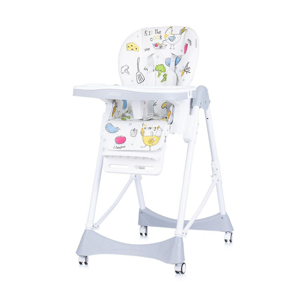 HOCHSTUHL Bambino grau Fußstütze verstellbar klappbar - Grau, Kunststoff (50/110/80cm) - Chipolino