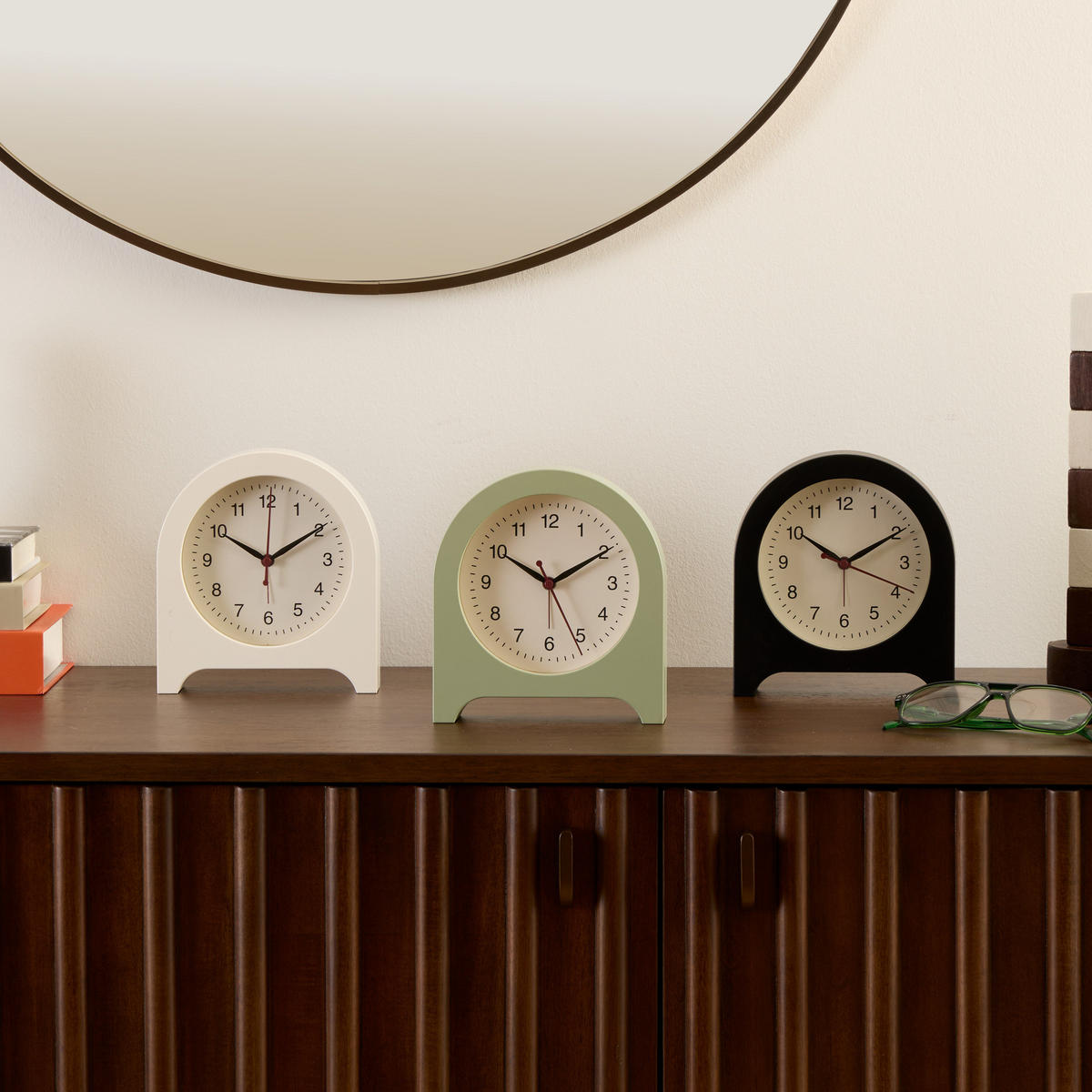 WECKER Cedo 14,9/4,2/16,1 cm - Grün, Kunststoff (4.2/16.1/14.9cm) - Atmosphera Createur d´interieur