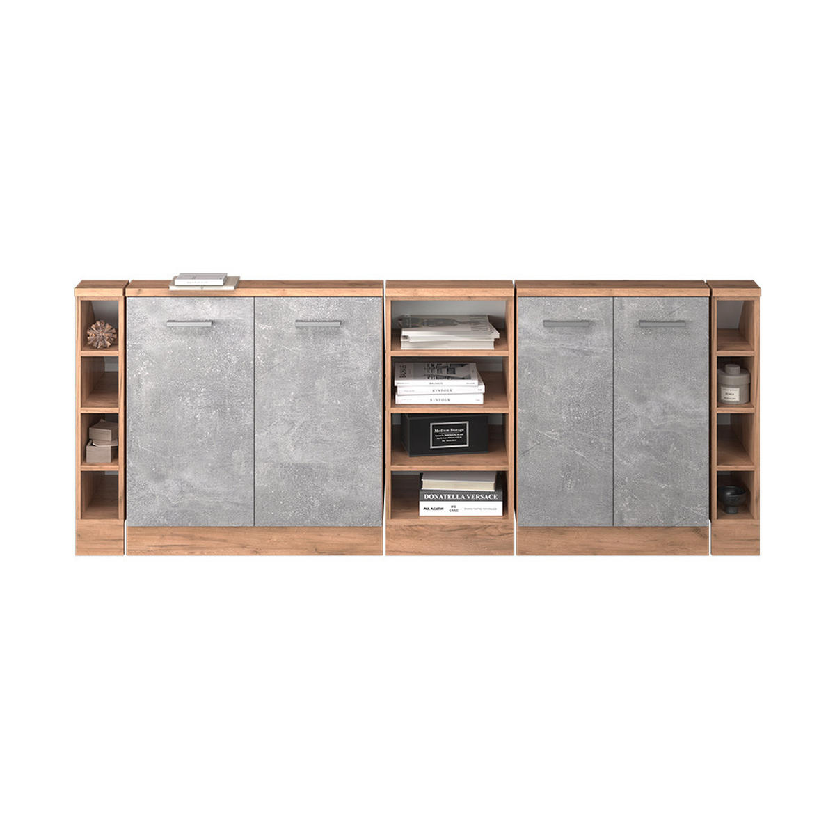 Honigeiche/Grau, Holzwerkstoff (210/81.6/46cm) - Vicco