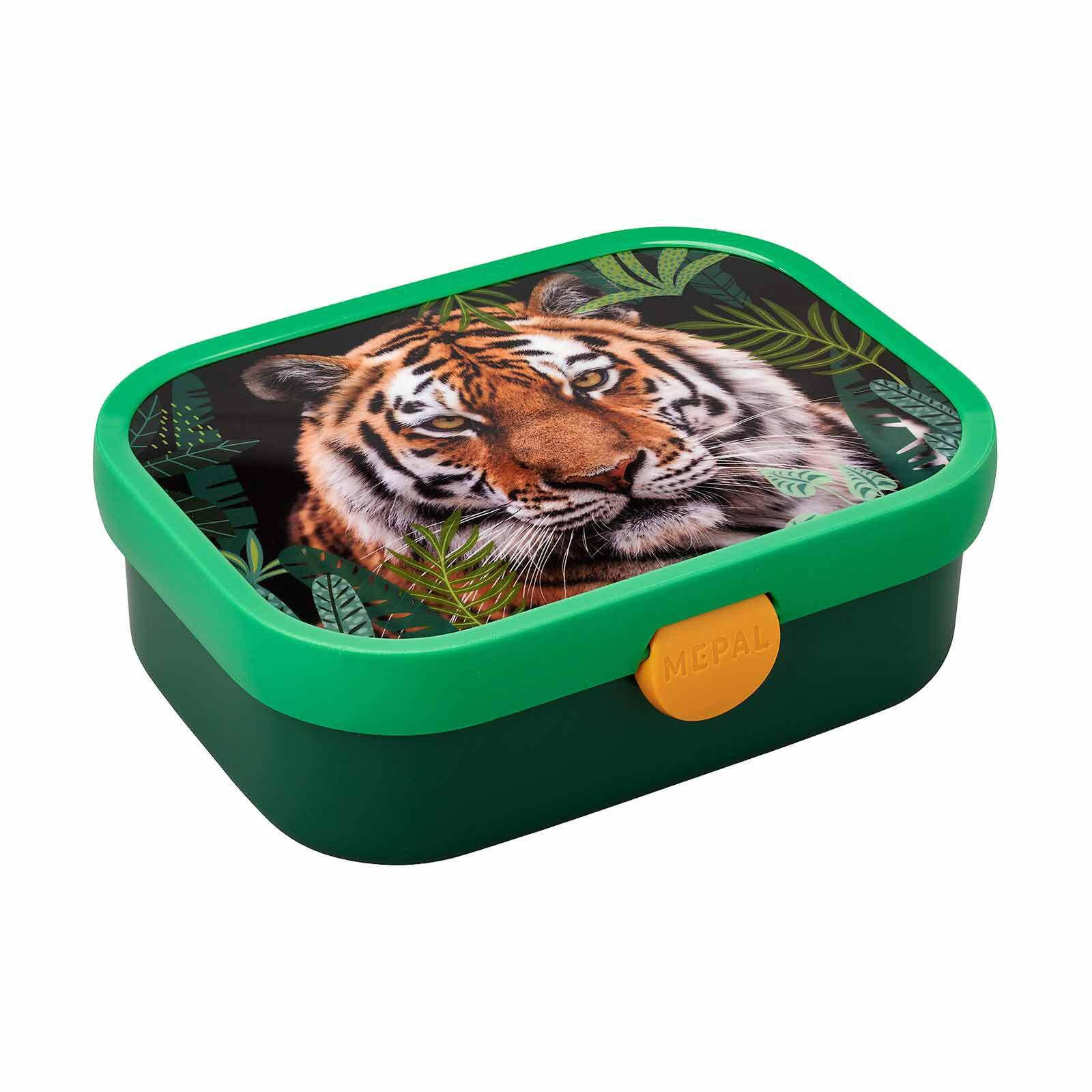 BROTDOSE Campus Wild Tiger 700 ml - Dunkelgrün/Orange, Kunststoff (13.2/6.1/17.8cm) - Mepal