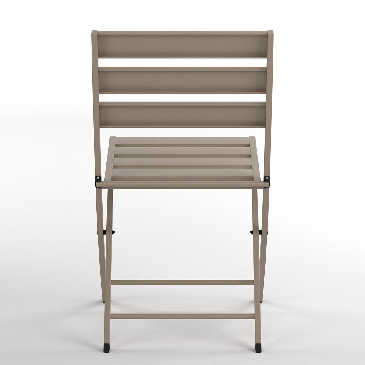 KLAPPSTUHL - 2er-Set - Stahl - Taupe, Metall (45/83/55cm) - home24