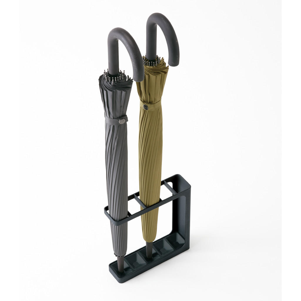 STÄNDER Grind 7931 Schwarz Metall für 5 Regenschirme 24,3x23x6,5 cm - Schwarz, Metall (23.5/24.3/6.5cm) - Yamazaki