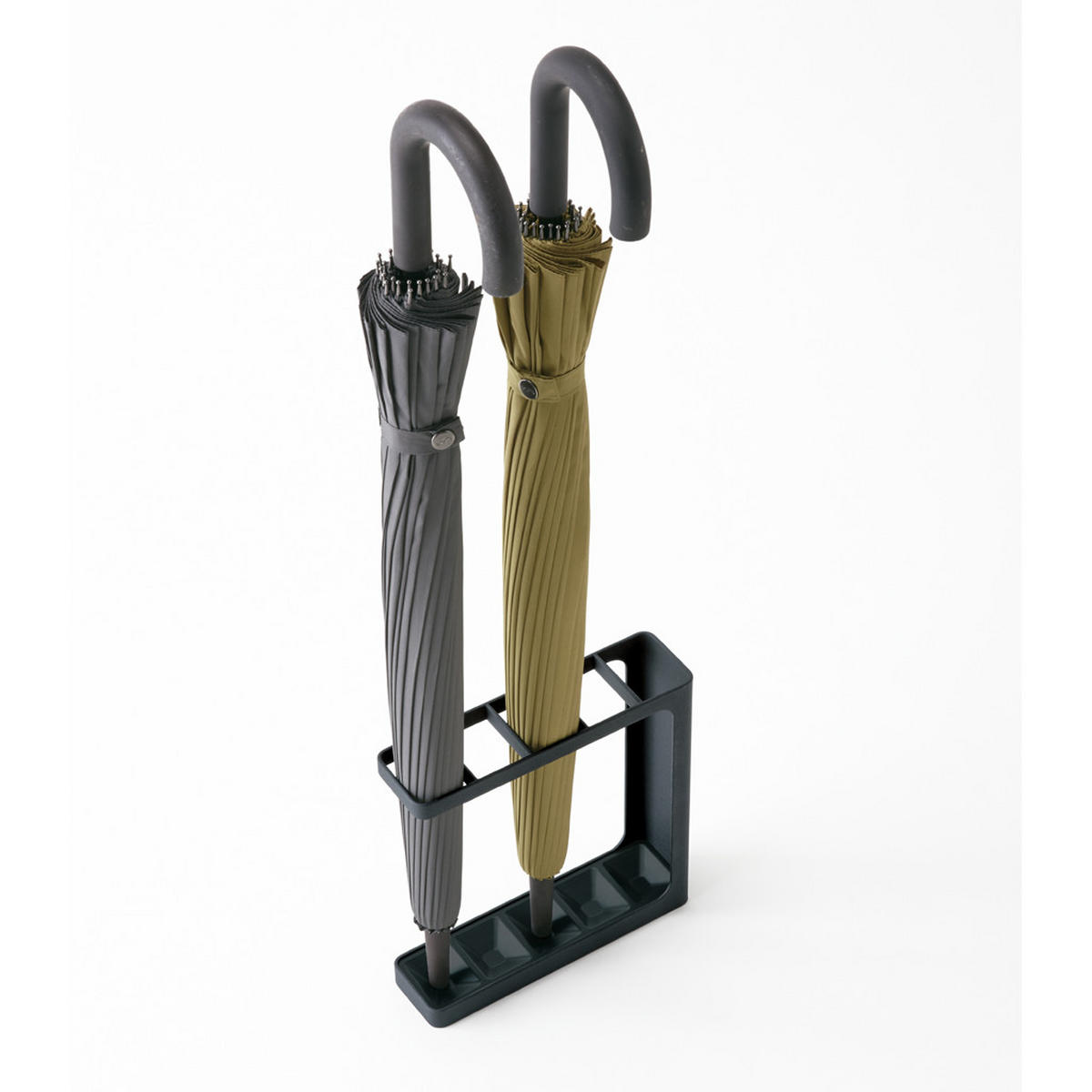 STÄNDER Grind 7931 Schwarz Metall für 5 Regenschirme 24,3x23x6,5 cm - Schwarz, Metall (23.5/24.3/6.5cm) - Yamazaki