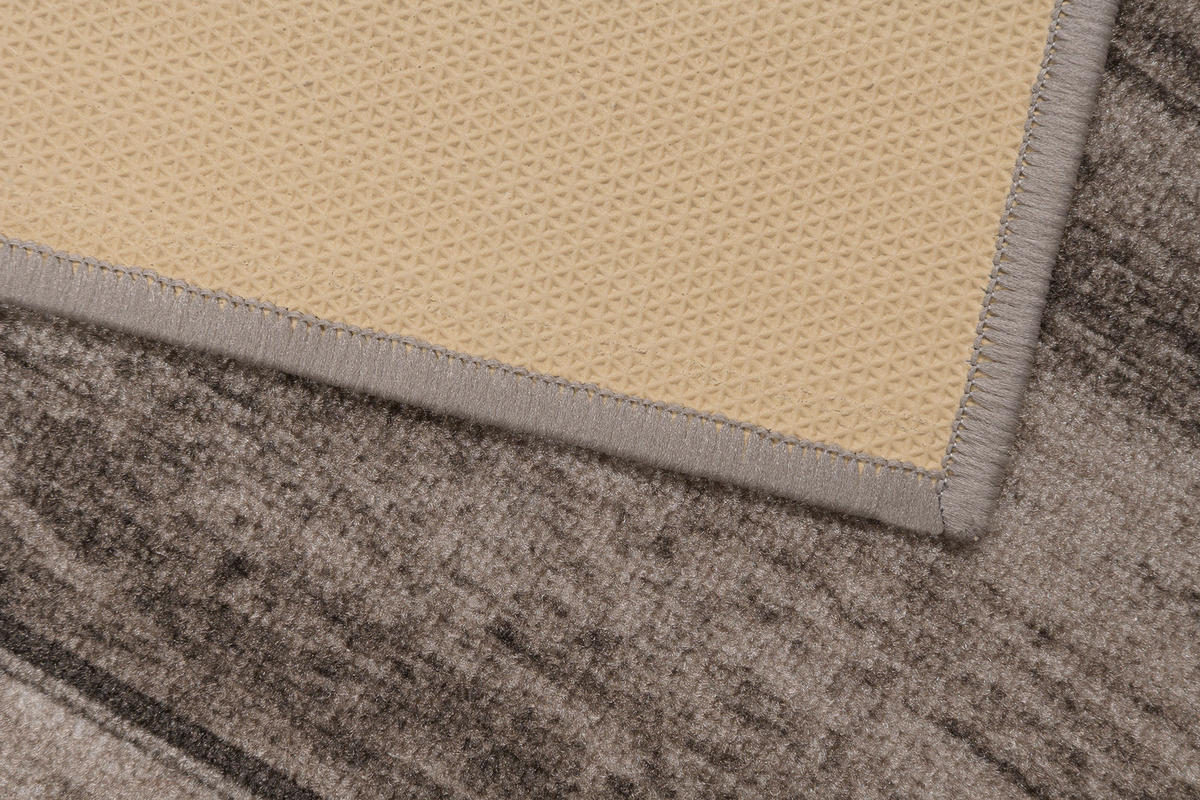 TEPPICHLÄUFER Anti-Rutsch Taupe rutschfest Gummiunterlage 80/300 cm - Taupe, Textil (80/300cm) - Tapiso