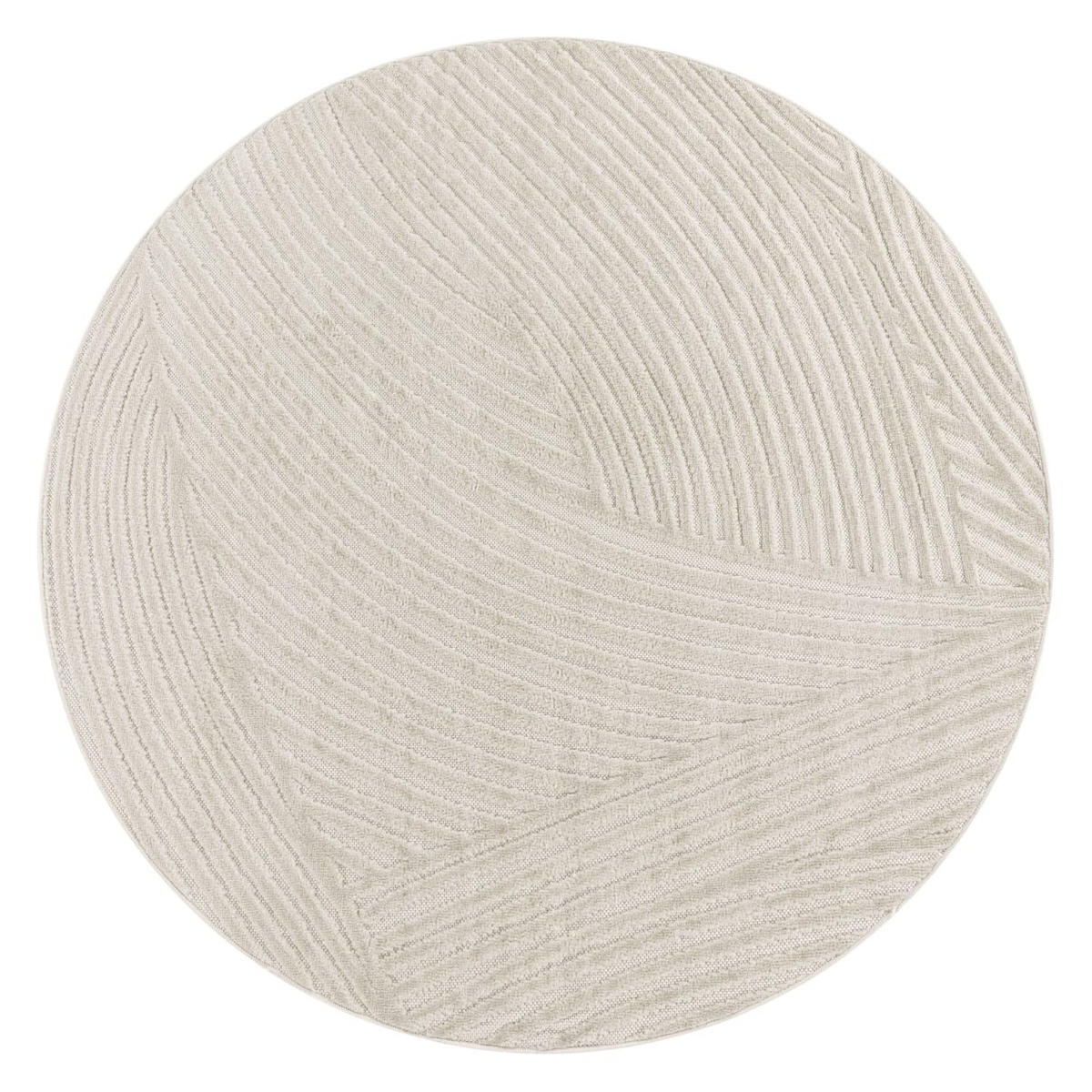 OUTDOORTEPPICH Boho Creme 120 x 120 cm - Creme, Kunststoff (120/120cm) - TT Home