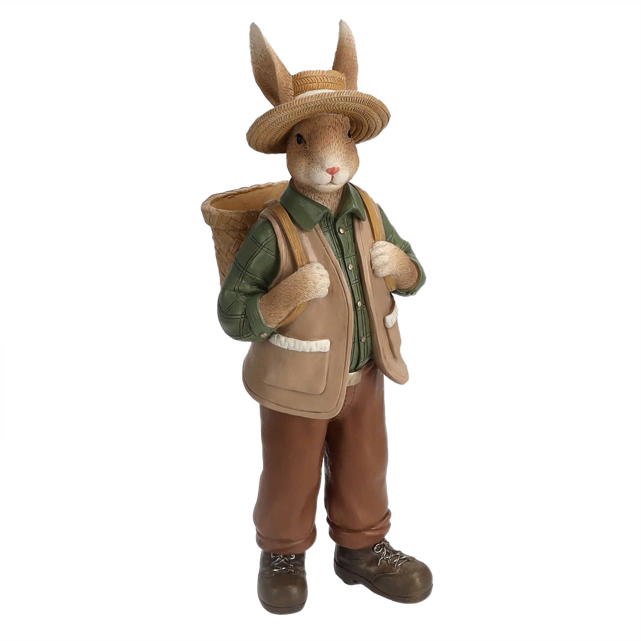 DEKOFIGUR Permer - Grün, Kunststoff (9.5/30.5/9cm) - home&you