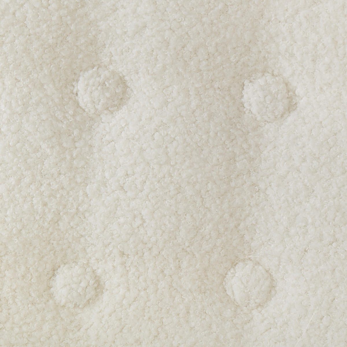 SESSEL Bouclé Weiß Melby - Hellbraun/Weiß, Textil (59/77/68cm) - Beliani