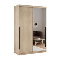 SCHWEBETÜRENSCHRANK SILENTE 140/60/215 cm, 2-türig, Cremona-Eiche - Eichefarben, Holzwerkstoff (140/215/60cm) - Idohome