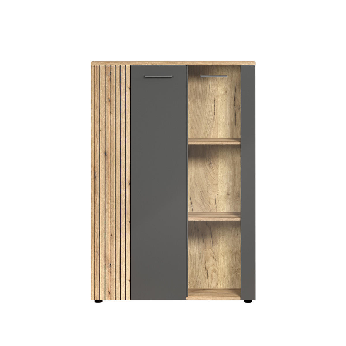 HIGHBOARD Esteban Anthrazit - Anthrazit, Holzwerkstoff (90/132/34cm) - Trendteam