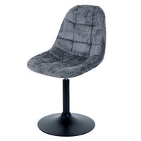 JEDÁLENSKÁ stolička Šedá - sivá/tmavosivá, textil (47/83/43cm) - MCW