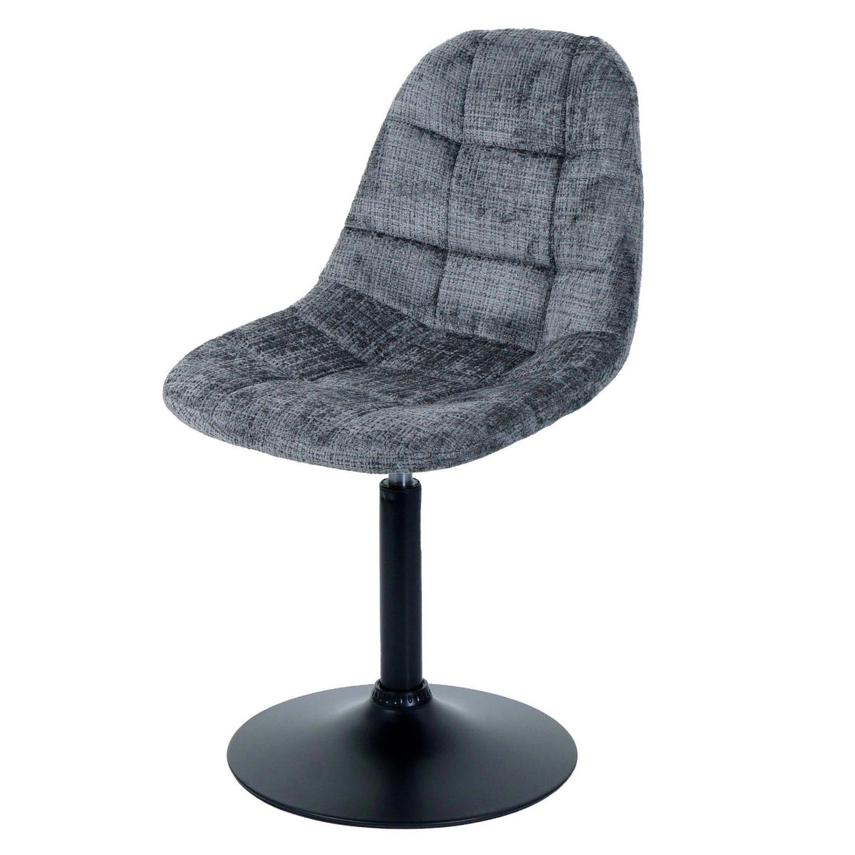 JEDÁLENSKÁ stolička Šedá - sivá/tmavosivá, textil (47/83/43cm) - MCW