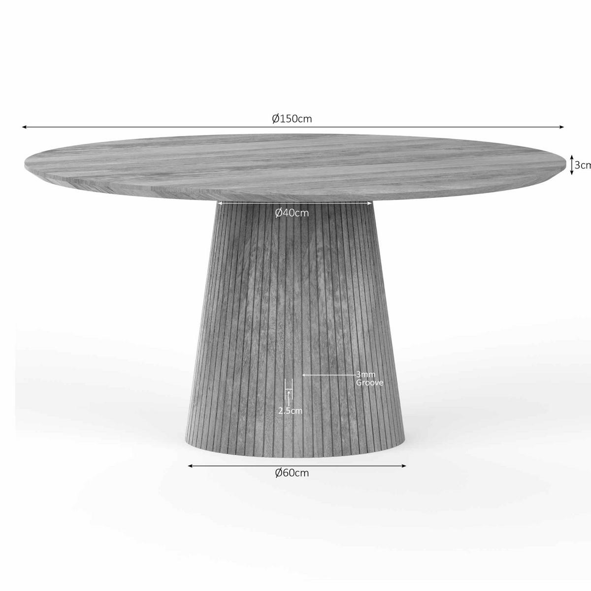 ESSTISCH Lana Taupe 150/150/76 cm - Taupe, Holz (150/150/76cm) - Starfurn