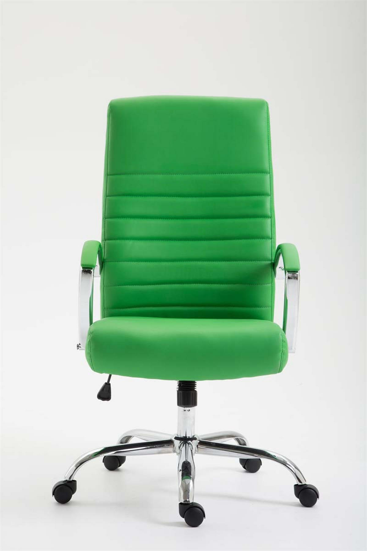 CHEFSESSEL Lederlook Grün - Grün, Textil/Metall (60/110/68cm) - CLP