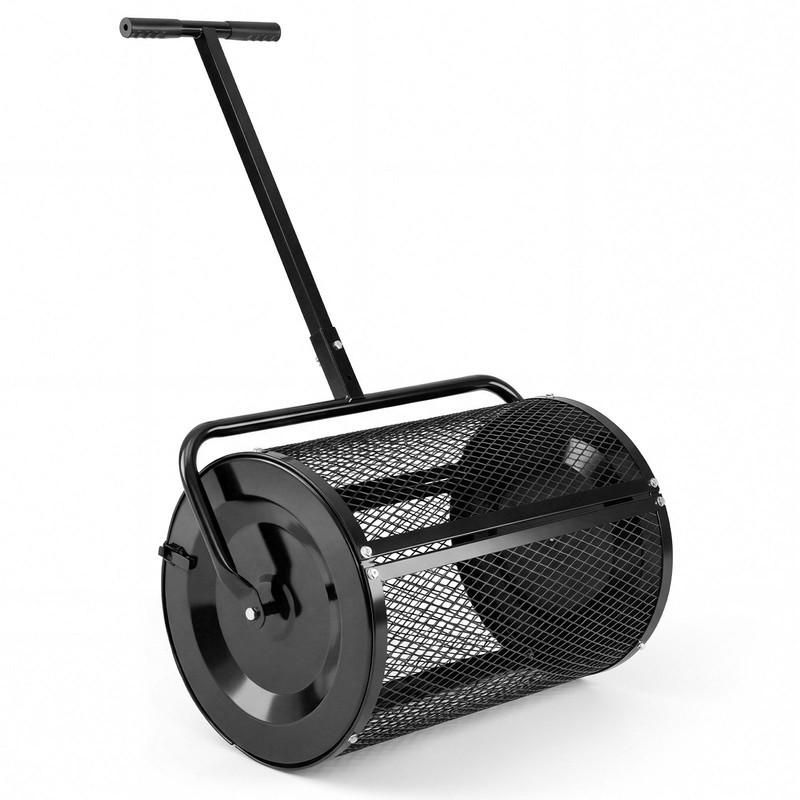 Costway Kompoststreuer Schwarz 61x108x40 cm
