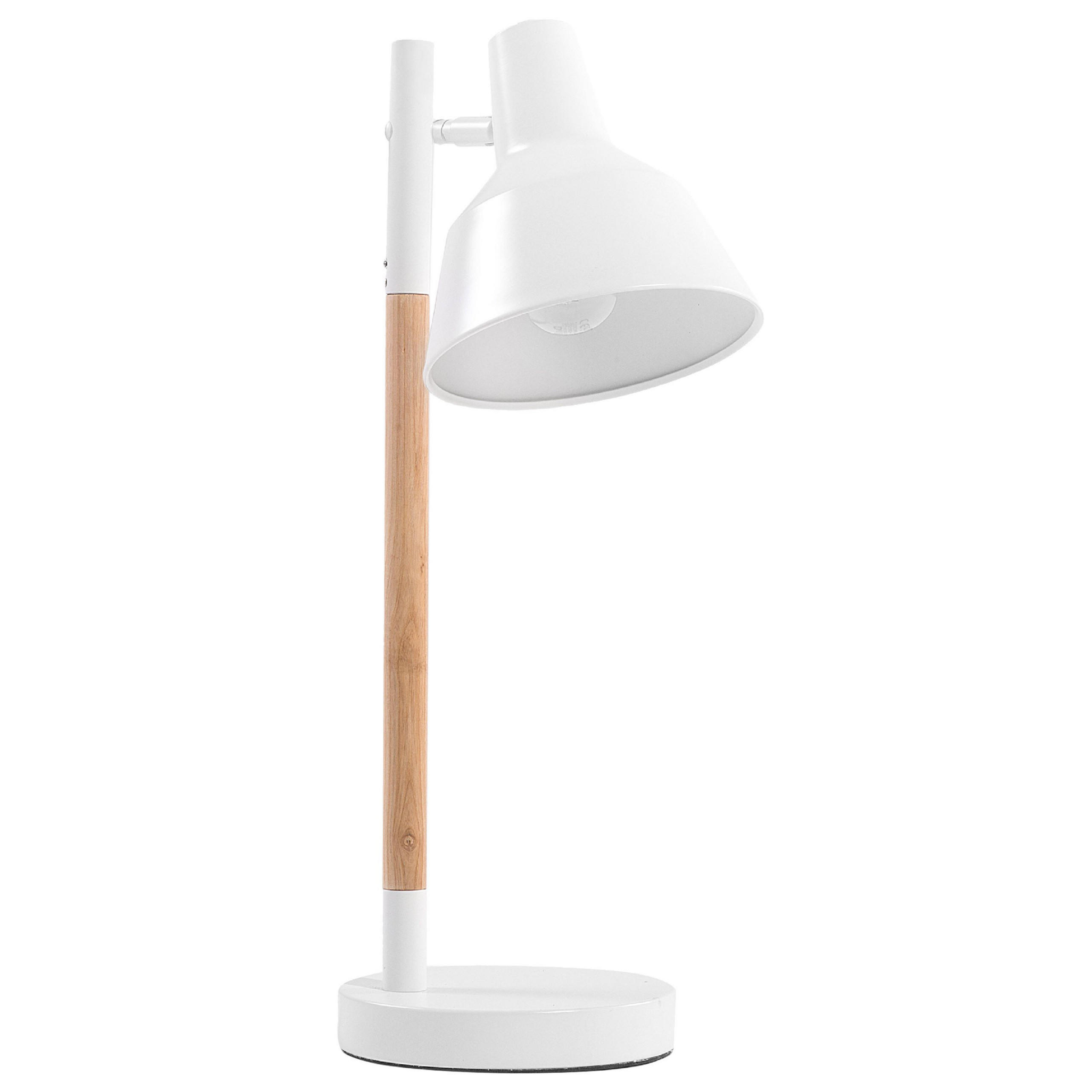 SCHREIBTISCHLAMPE Aldan 17/17/53 cm - Weiß, Metall (17/17/53cm) - Beliani