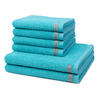 FROTTIERSET Smart 6-teilig - Türkis, Textil (50/100cm) - Ross