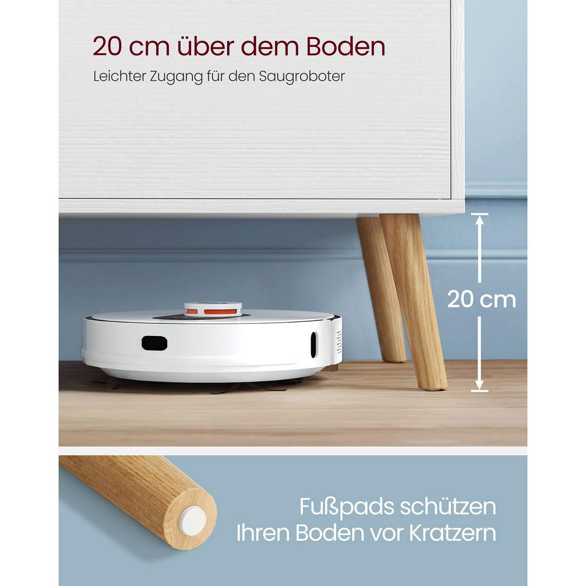 TV-SCHRANK BANGUI - Weiß, Holzwerkstoff (120/49/40cm) - Hansiro