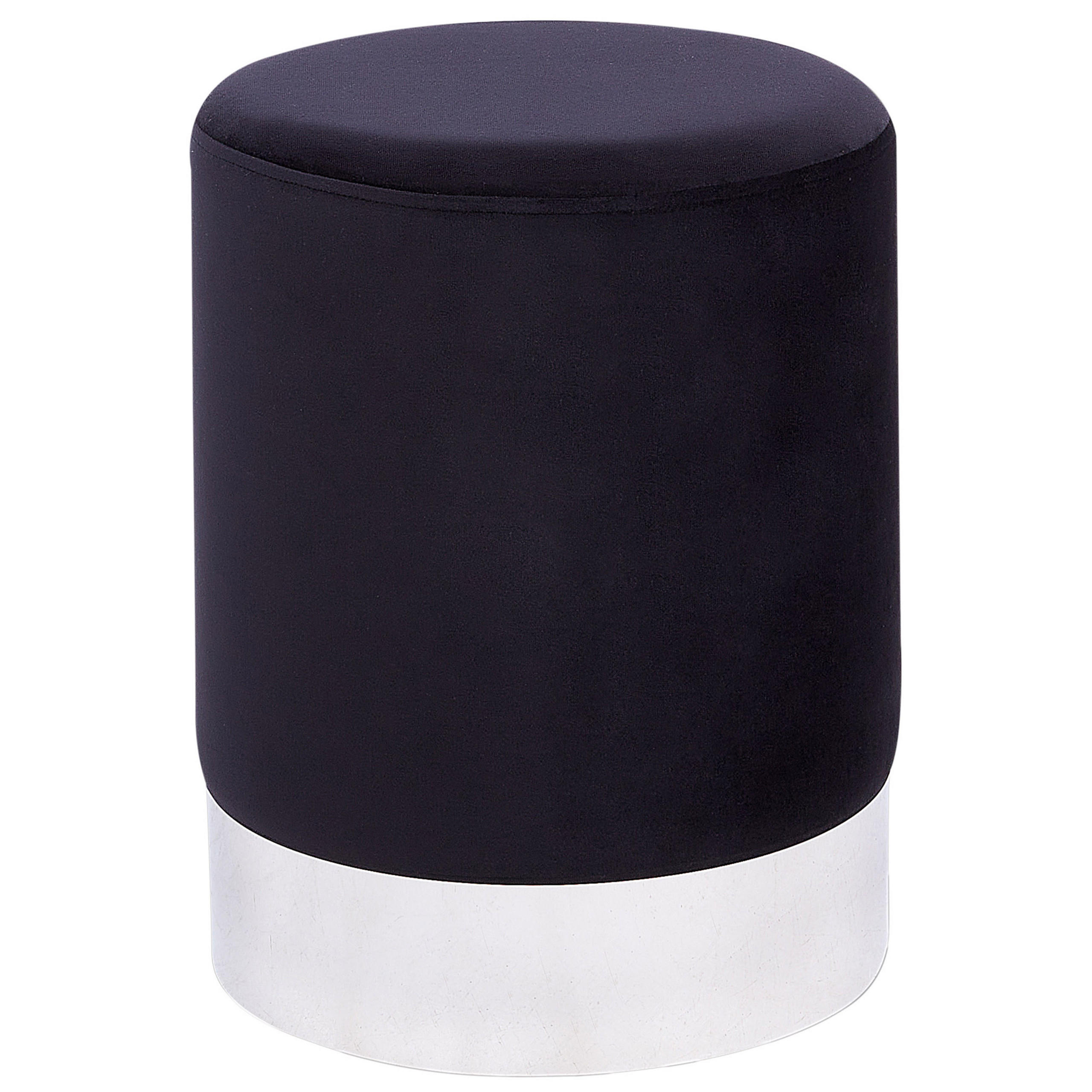 POUF Brigitte 36/36/44 cm - Schwarz, Textil (36/44/36cm) - Beliani