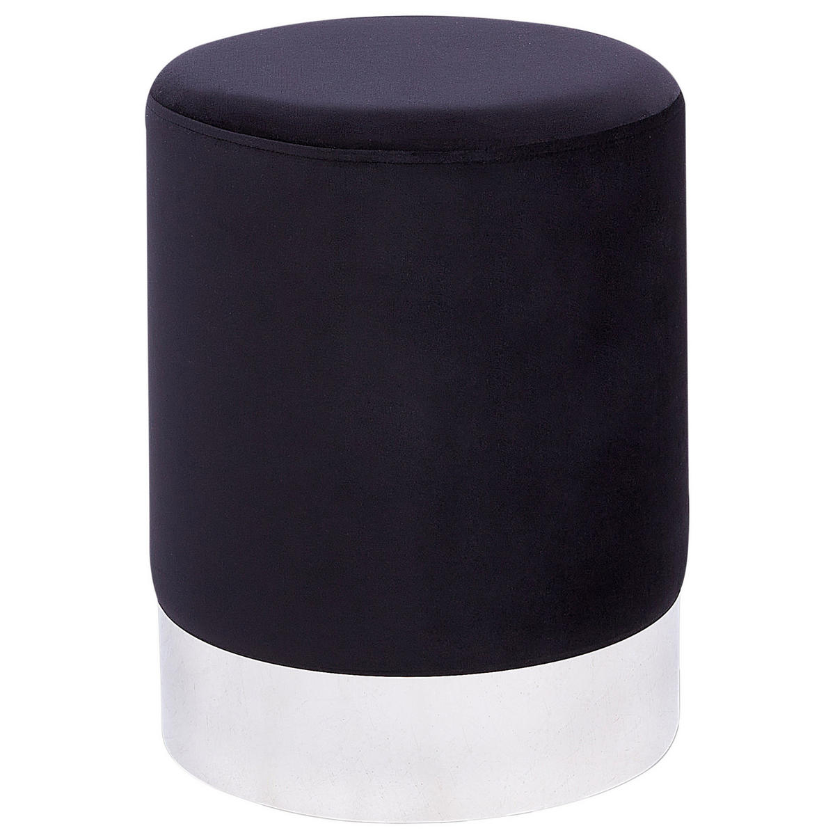 POUF Brigitte 36/36/44 cm - Schwarz, Textil (36/44/36cm) - Beliani