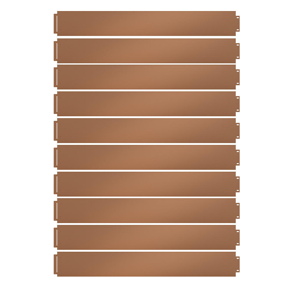 RASENKANTE Braun 100 x 18 cm 30 Meter - Braun, Metall (100/18/0.7cm) - Vicco