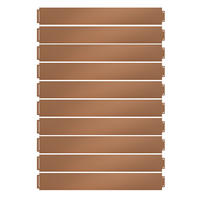 RASENKANTE Braun 100 x 18 cm 20 Meter - Braun, Metall (100/18/0.7cm) - Vicco