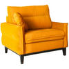 RELAXSESSEL Belweder Velours gelb - Wengefarben/Gelb, Holz/Textil (94/95/94cm) - Beautysofa