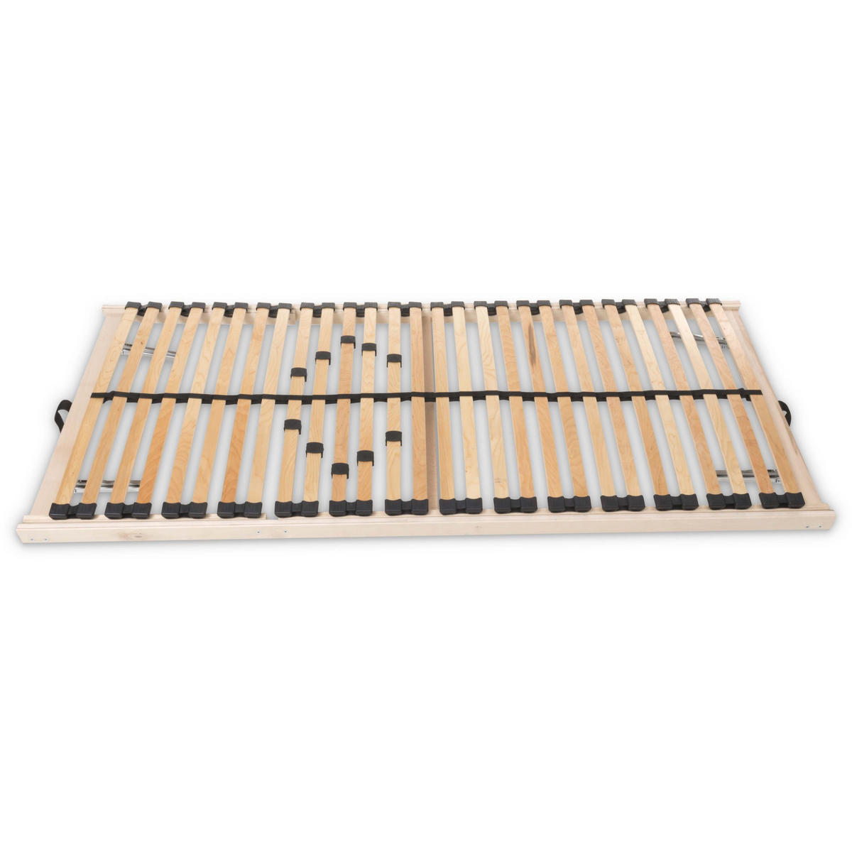 BETTEN-ABC Max1 K+F – fertig montierter Lattenrost mit Kopf- und Fußteilverstellung, Holm durchgehend, Größe: 80x220 - Braun, Holz (80/220cm) - Betten-ABC