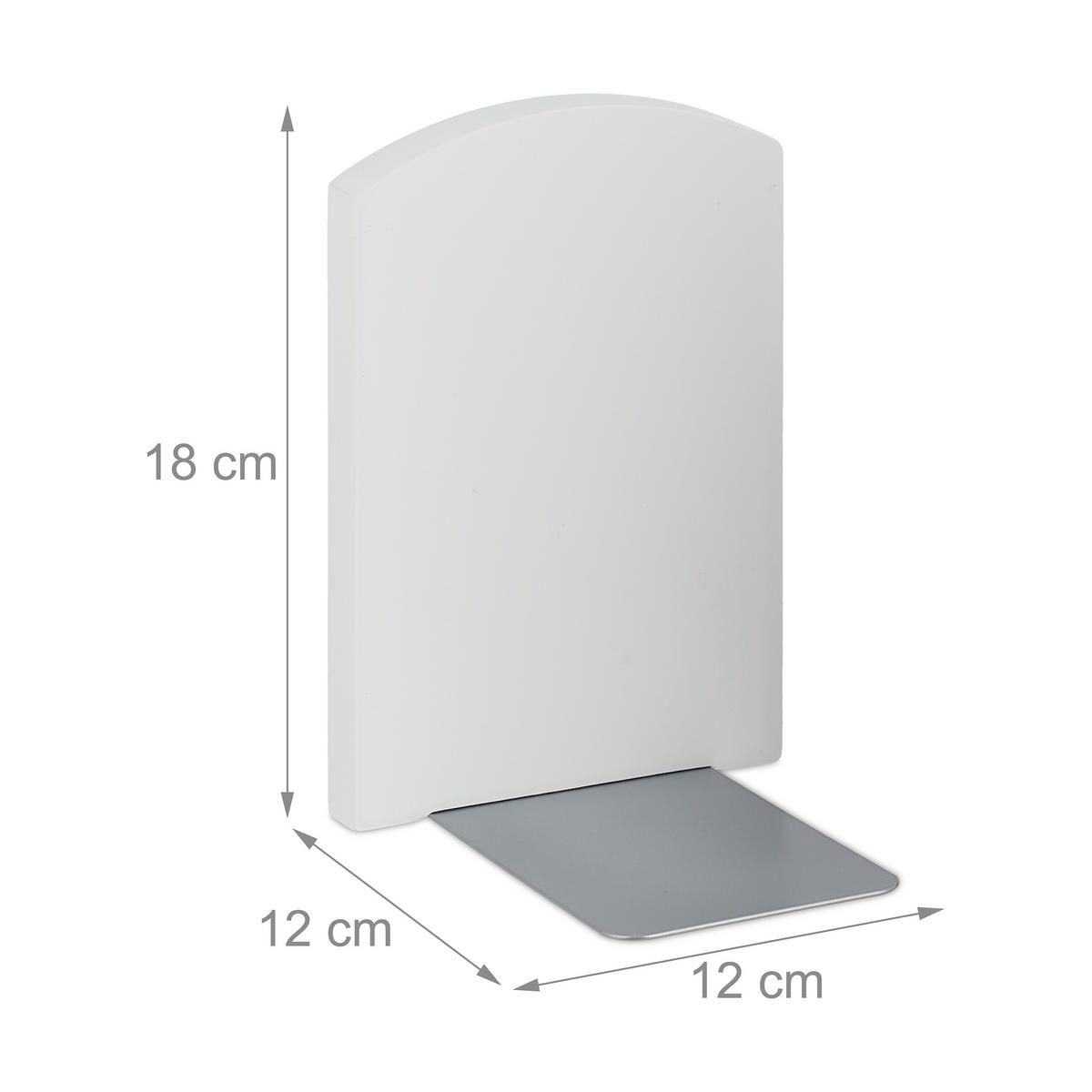 2XSTOJAN na knihy - viacfarebná, kov/drevo (12/18/12cm) - Relaxdays