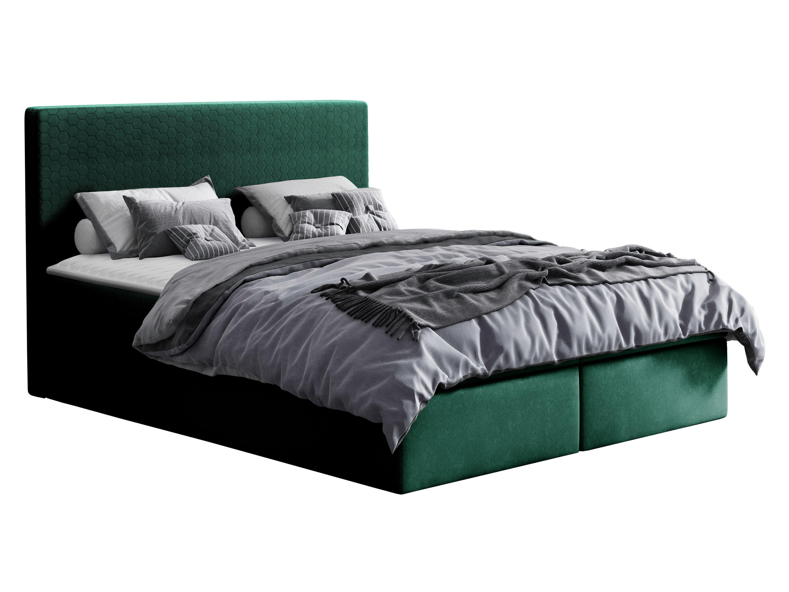 Mirjan24 Boxbett Grün 140x200 cm