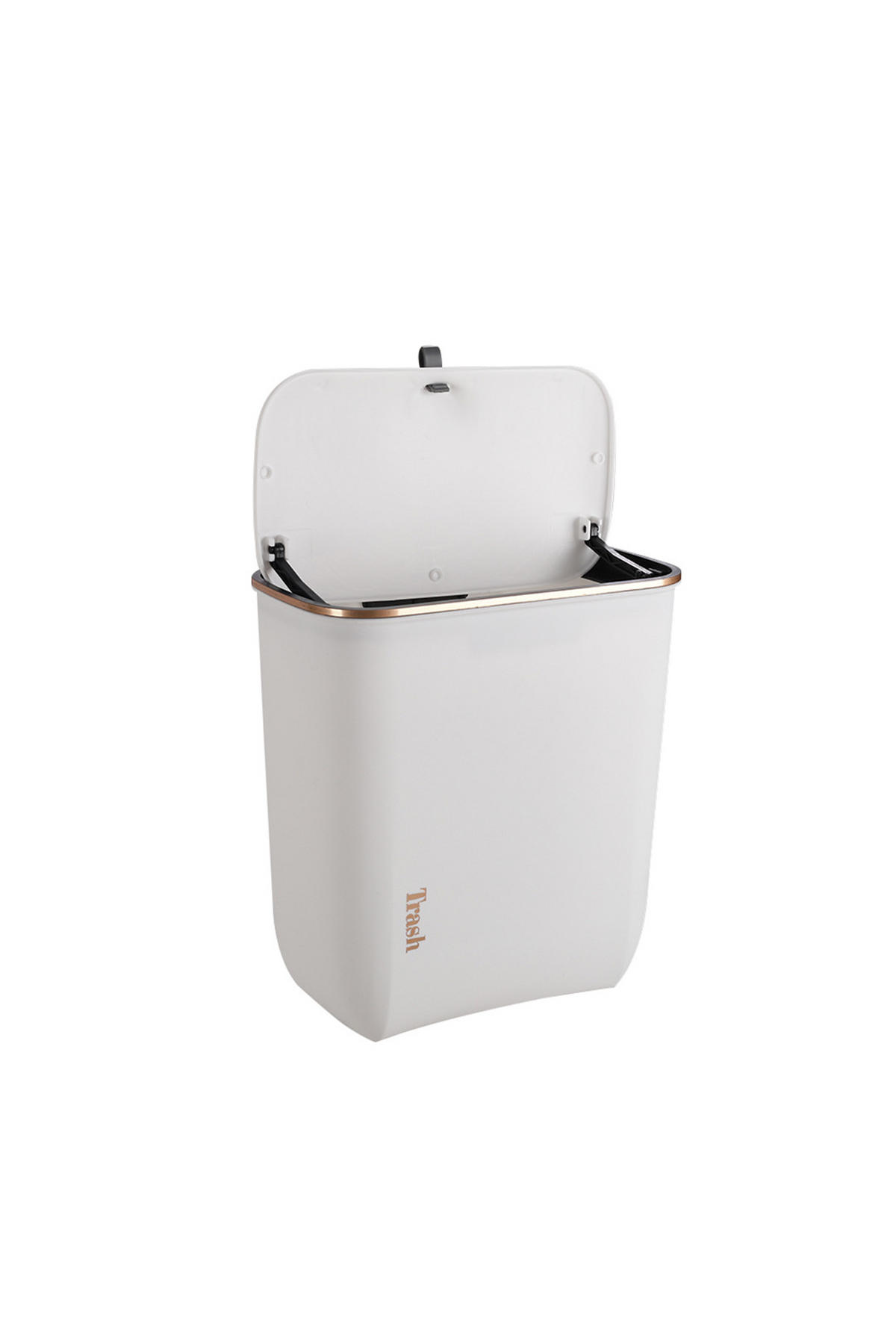 MÜLLEIMER 11L Mülltrennung Hängend Haken aus PP Kunststoff in Weiß Sauber und ordentlich 26,6 x 14,8 x 30 cm - Weiß, Kunststoff (26.6/30/14.8cm) - Livingandhome
